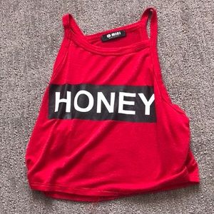 Crop top with honey